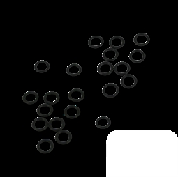 Gummi O-ringe  10/6 mm, 20 stk.