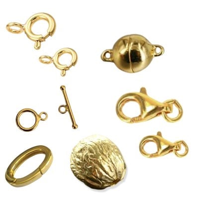 Smykkelåse i forgyldt 925 sterling sølv