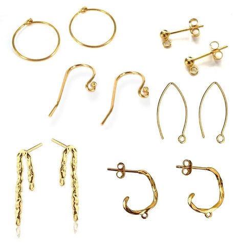 Øreringe i forgyldt 925 sterling sølv