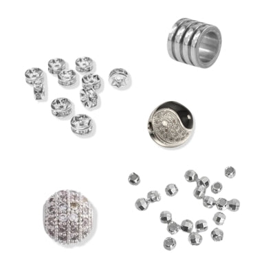 Forsølvet og Stål perler