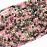 Facetslebne Tourmalin perler 2 mm – farvemix ca. 200 stk.