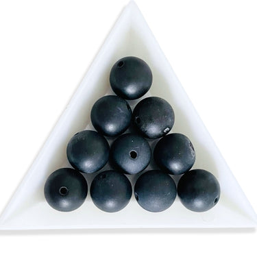 matte sorte onyx perler 12 mm