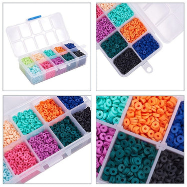 flade skiveperler i mange farver