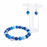 DIY inspirations armbånd og kædeøreringe med blå perler