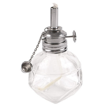 spritlampe med låg og væge