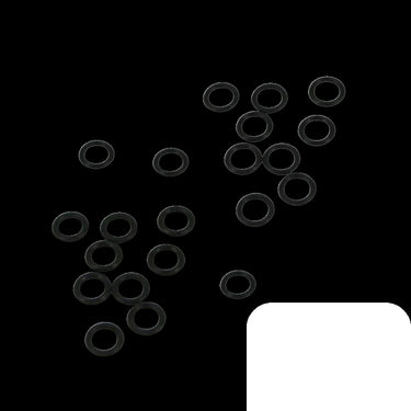 Gummi O-ringe 10/6 mm i sort gummi – ideelle til fleksible smykkedesigns