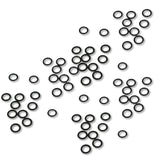 Gummi O-ringe 6/4 mm i sort gummi – ideelle til fleksible smykkedesigns