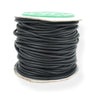 Gummisnor i sort, massiv 4 mm – 1 meter til smykker