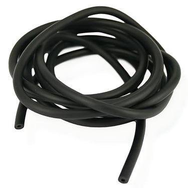 Gummisnor i sort med hul indre – 4 mm, 1 meter