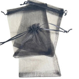 sorte organza smykkeposer