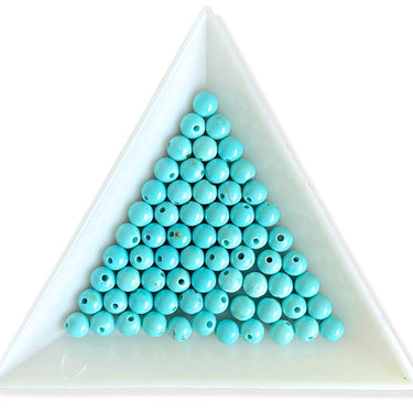 turkis magnesite perler 4 mm
