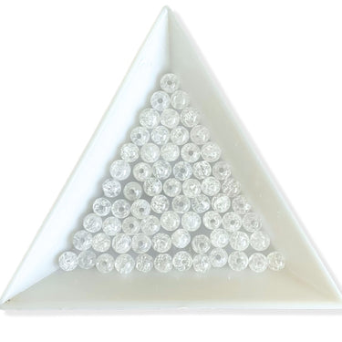 klare brændt krystalperler 4 mm