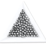 sølvgrå facetterede hæmatitperler 4 mm