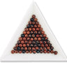 mahogni obsidian perler brun sort