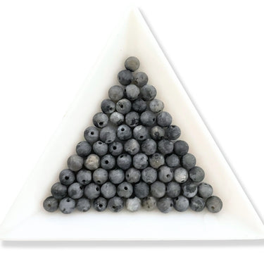 matte larvikit perler 4 mm