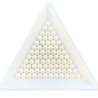 hvide shell perler 4 mm