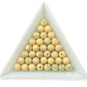 lysegule syntetisk turkis perler 6 mm