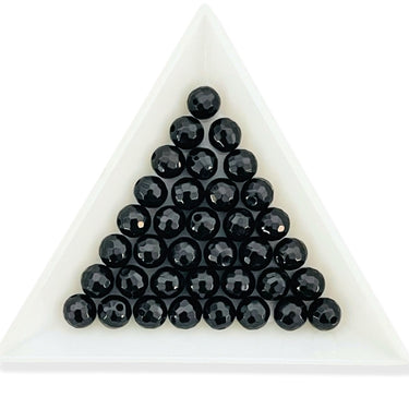sort facetslebet onyx perle 6 mm