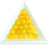 8 mm gul agat perler facetteret