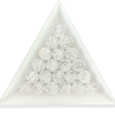 brændt bjergkrystal perler 8 mm