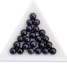 blue goldstone perler 8 mm