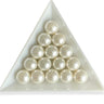 hvide shell perler 10 mm