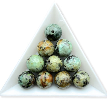 facetslebne afrikanske turkis perler