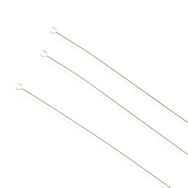 Tynde perlenåle med lukbart øje – 0,26 mm, 3 stk