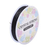 Tynd elastisk smykkesnor i sort nylon, 0,5 mm tykkelse