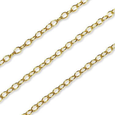 åben ankerkæde forgyldt sølv