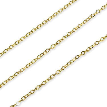 flad ankerkæde forgyldt sølv