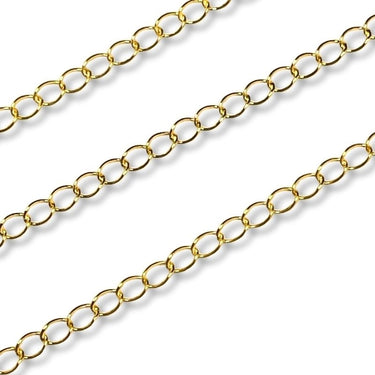 åben panzerkæde forgyldt sølv