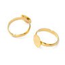 Fingerring med 10 mm plade, 2 stk.