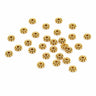 store blomster mellemstykker guld 6,5 mm 20 stk