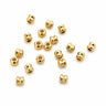 perler med rille guld stål 5 mm 20 stk
