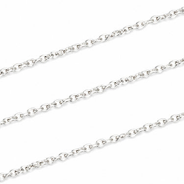 anker smykkekæde i rustfrit stål 1 meter