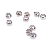 Stopperperler i forsølvet metal – wireklemmer med 1,2 mm hul