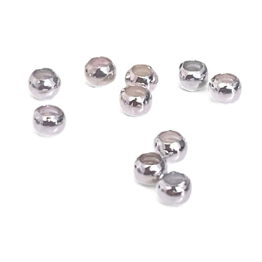 Stopperperler i forsølvet metal – wireklemmer med 1,2 mm hul