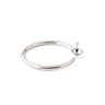Justerbar fingerring med stift til anboret perle 5 mm