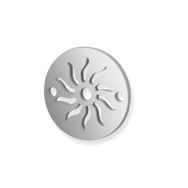 Vedhæng med laserskåret solmotiv i titanium, 12 mm
