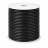 4 mm Sort rund lædersnøre – 25 meter rulle