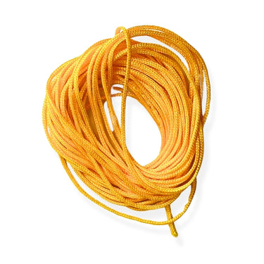 Gul polyester knyttesnor 1 mm – 4 meter