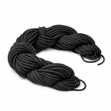 Sort polyester knyttesnor 1,5 mm – 14 meter