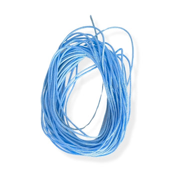 Lyseblå polyester knyttesnor 1 mm – 4 meter