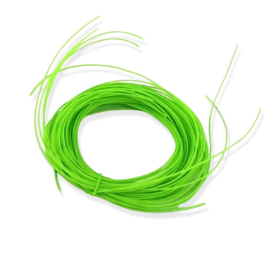 Neongrøn polyester perlesnor 0,7 mm – 10 stk. á 85 cm