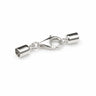 Sterling sølv endestykker med karabinlås til 3 mm snor