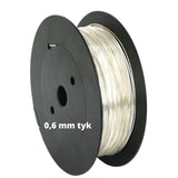 Halvhård sølvtråd 0,6 mm i 925 sterling sølv – 1 meter