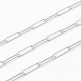 925 Sterling sølv Diamanteret kæde med lange led