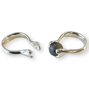 Fingerring i Sterling sølv til 10 mm perler