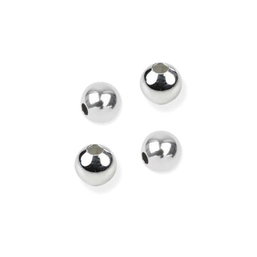 4 mm glatte Sterling sølvperler